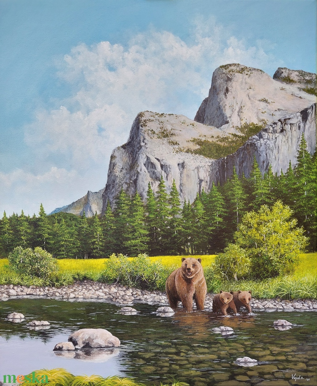 Yosemite - festmény - művészet - festmény - akril - Meska.hu