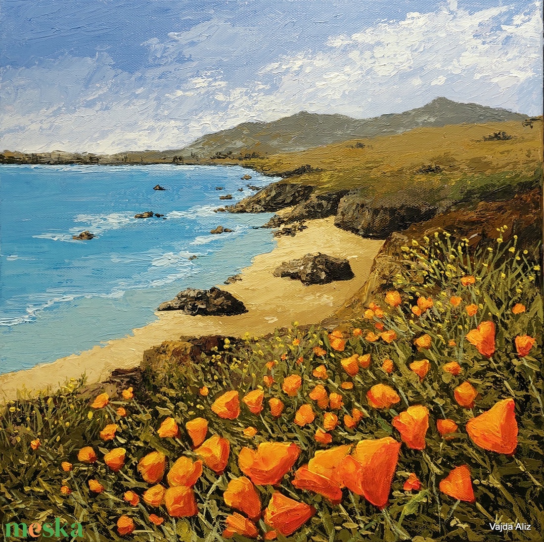 California poppy - festmény - művészet - festmény - akril - Meska.hu California poppy - festmény - művészet - festmény - akril - Meska.hu