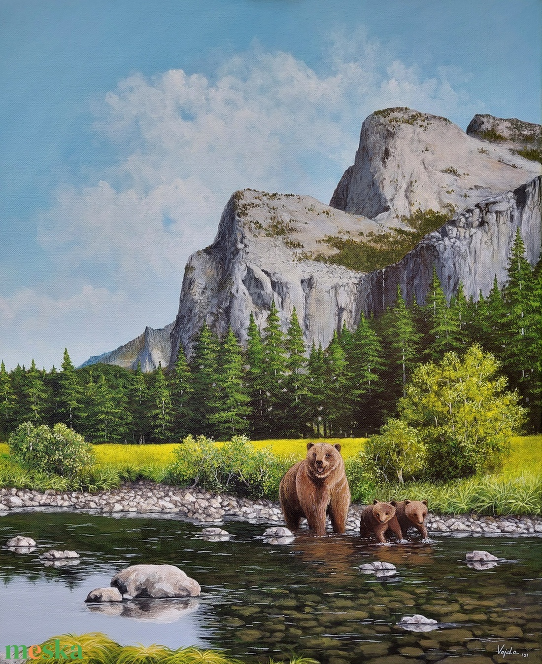 Yosemite - festmény - művészet - festmény - akril - Meska.hu
