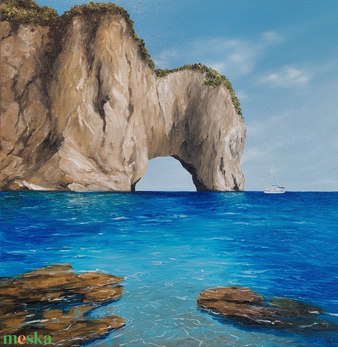 Zakynthos - festmény - művészet - festmény - olajfestmény - Meska.hu Zakynthos - festmény - művészet - festmény - olajfestmény - Meska.hu