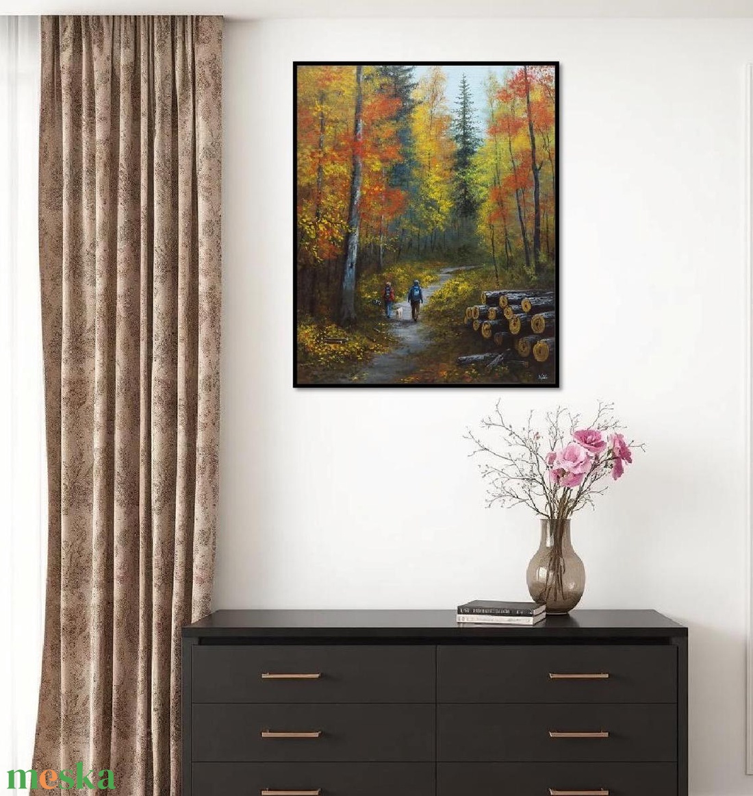 Őszi erdő - festmény - művészet - festmény - akril - Meska.hu