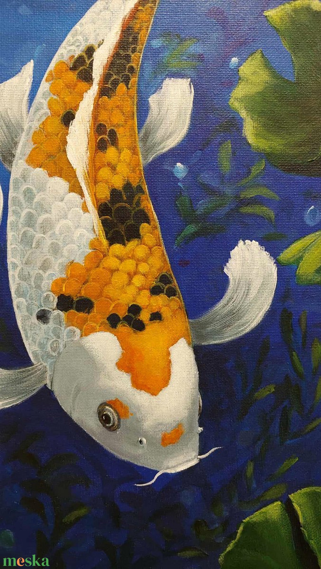 Halak - festmény - művészet - festmény - akril - Meska.hu