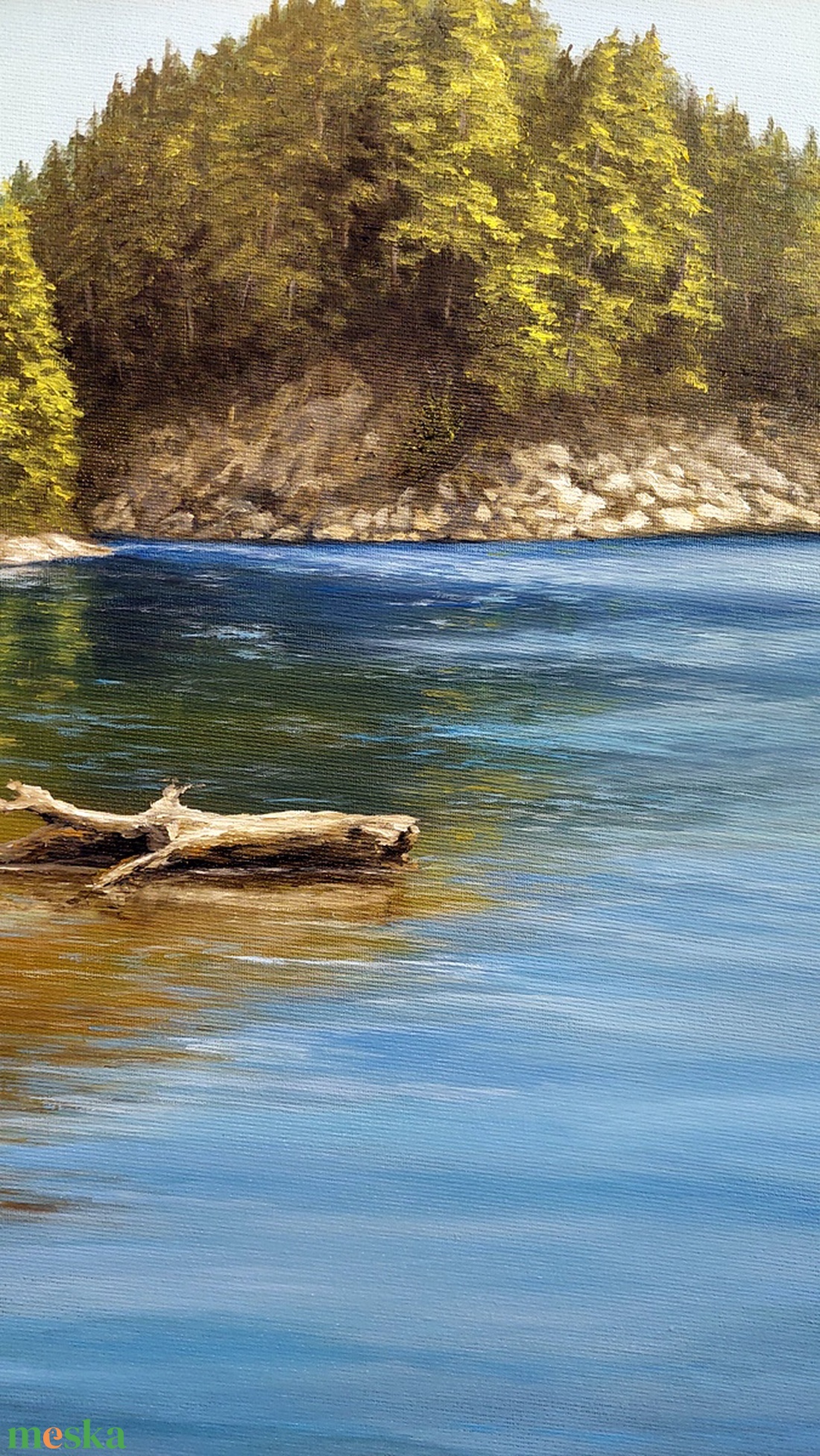 Kavicsos part - festmény - művészet - festmény - olajfestmény - Meska.hu