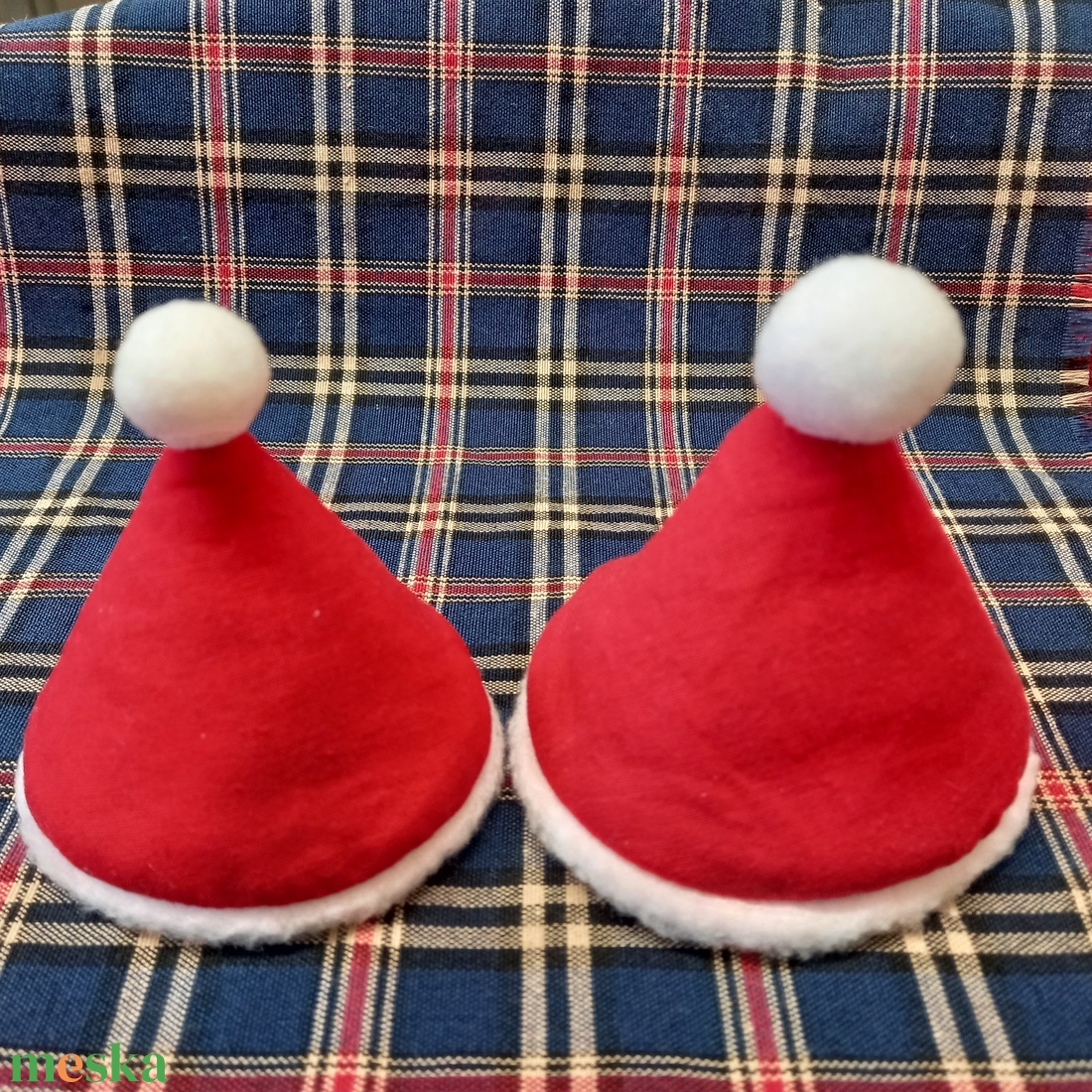 Edényfül fogó - Mikulás sapka, 7cm - otthon & életmód - konyhafelszerelés, tálalás - konyhai textil - edényfogó & edényfedő - Meska.hu