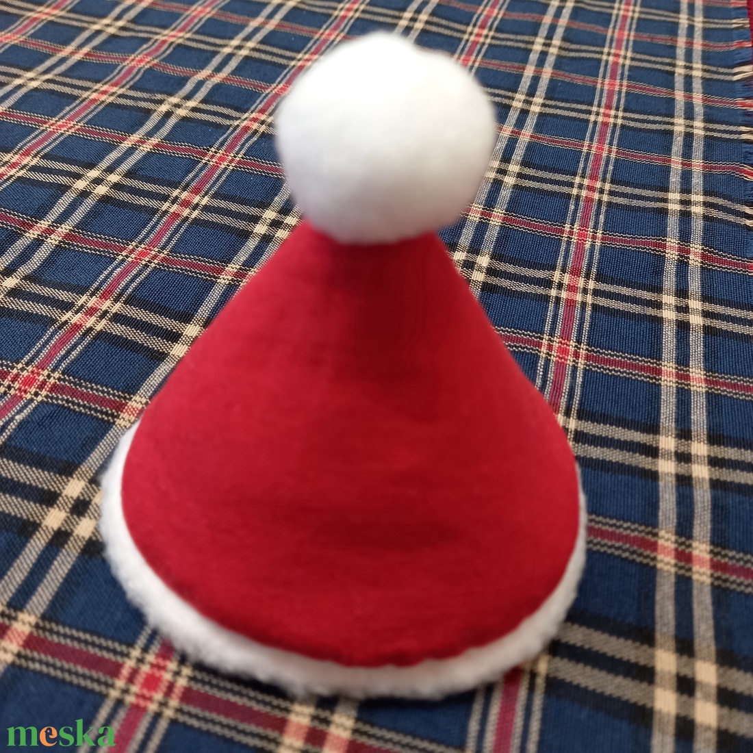 Edényfül fogó - Mikulás sapka, 8cm - otthon & életmód - konyhafelszerelés, tálalás - konyhai textil - edényfogó & edényfedő - Meska.hu