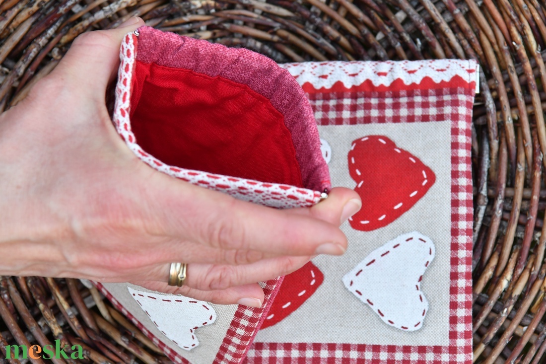 Pikk-pakk záras tok, 14x16cm - táska & tok - pénztárca & más tok - aprópénztartó - Meska.hu