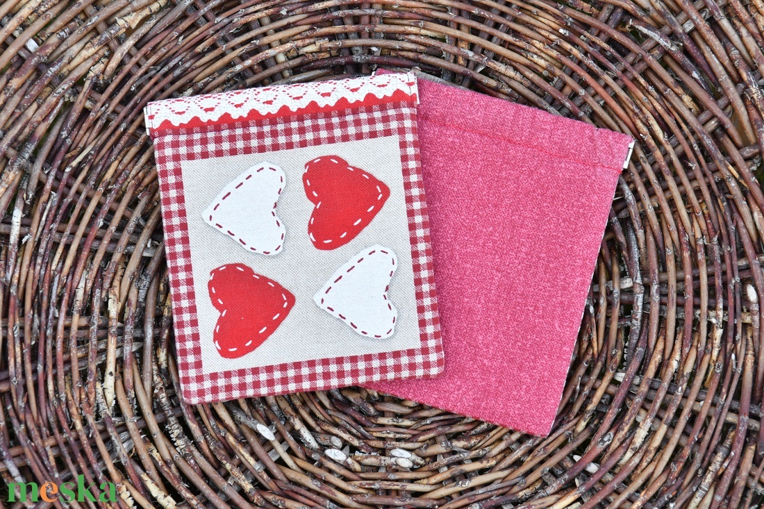 Pikk-pakk záras tok, 14x16cm - táska & tok - pénztárca & más tok - aprópénztartó - Meska.hu