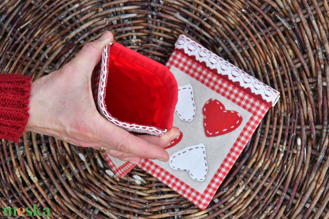 Pikk-pakk záras tok, 14x16cm - táska & tok - pénztárca & más tok - aprópénztartó - Meska.hu