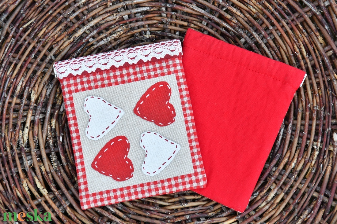 Pikk-pakk záras tok, 14x16cm - táska & tok - pénztárca & más tok - aprópénztartó - Meska.hu