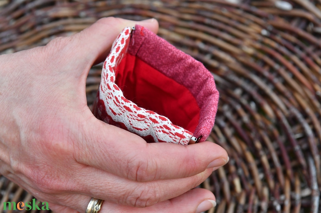 Pikk-pakk záras tok, 10x16cm - táska & tok - pénztárca & más tok - aprópénztartó - Meska.hu