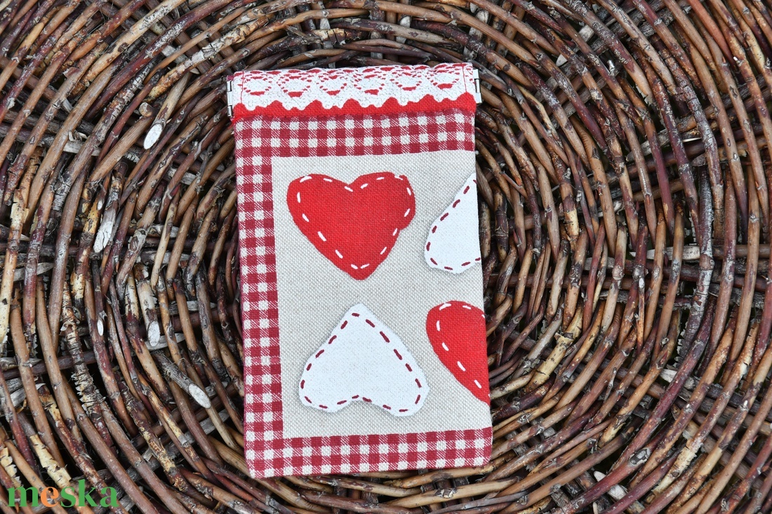 Pikk-pakk záras tok, 10x16cm - táska & tok - pénztárca & más tok - aprópénztartó - Meska.hu