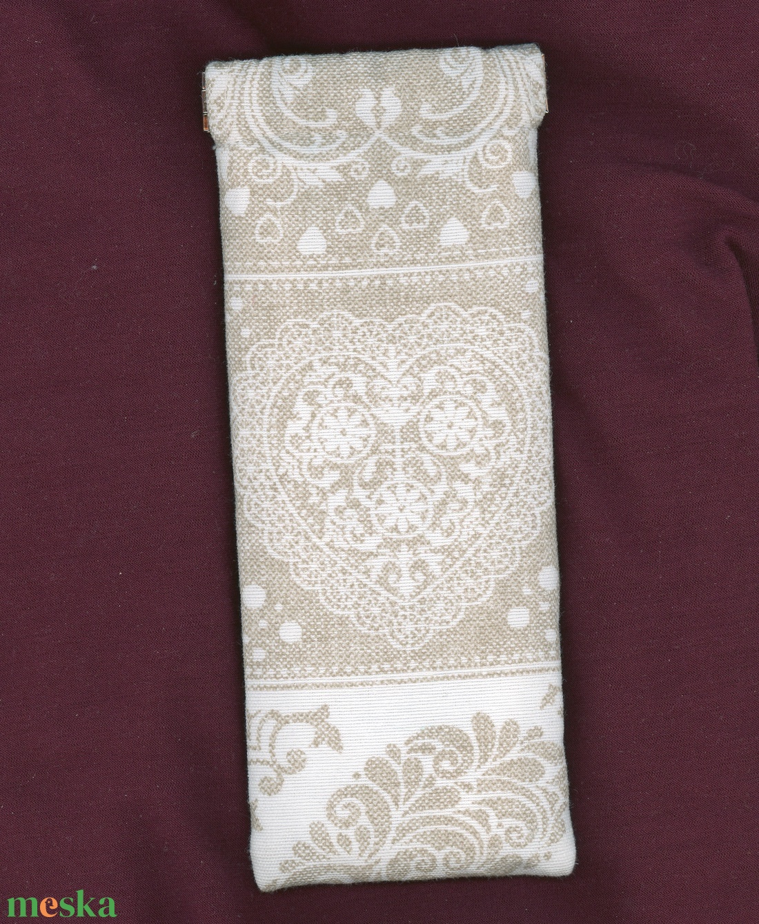 Pikk-pakk záras szemüvegtok, 8,5x19,5cm - táska & tok - pénztárca & más tok - szemüvegtok - Meska.hu