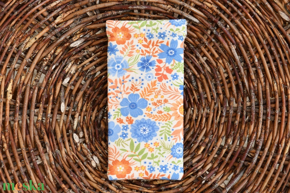 Virágos szemüvegtok több színben, 9x18cm, pikk-pakk zárral - táska & tok - pénztárca & más tok - szemüvegtok - Meska.hu