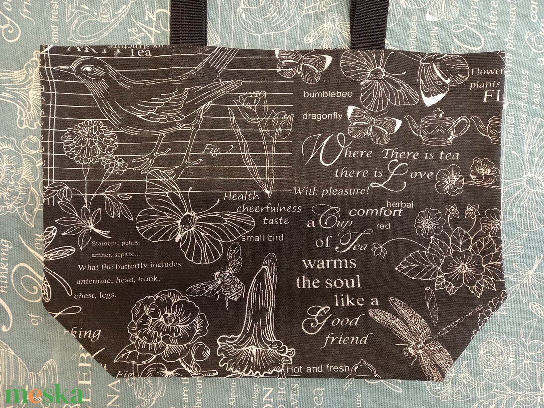 Flora és fauna textiltáska - táska & tok - bevásárlás & shopper táska - shopper, textiltáska, szatyor - Meska.hu