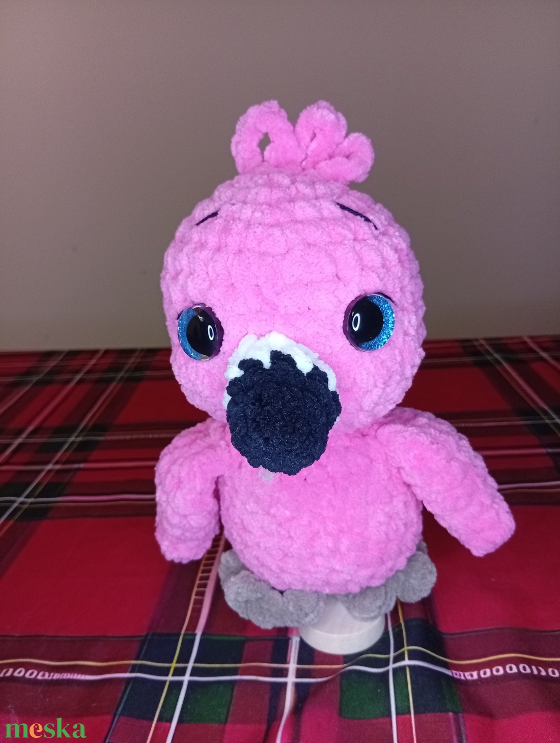 Flamingó puha - játék & sport - plüssállat & játékfigura - madár - Meska.hu