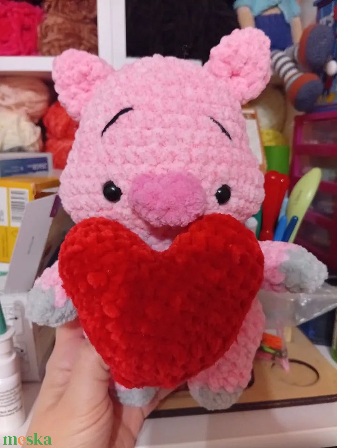 Kupidó szív - játék & sport - plüssállat & játékfigura - malac - Meska.hu