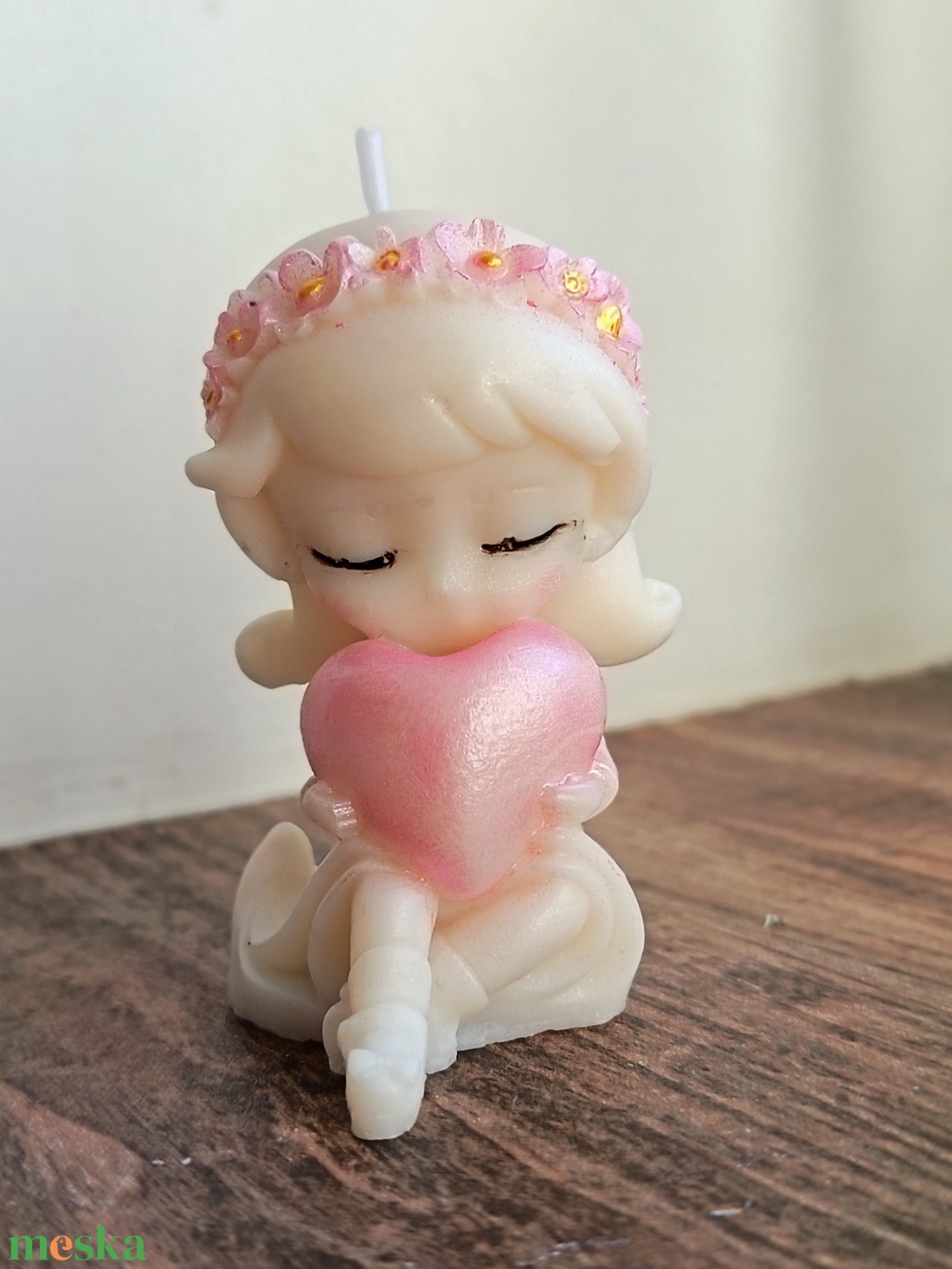 Kislányt ábrázoló szójaviasz gyertya - kellékek & szerszámok - dekorációs kellékek - dekorációs gyertya - Meska.hu