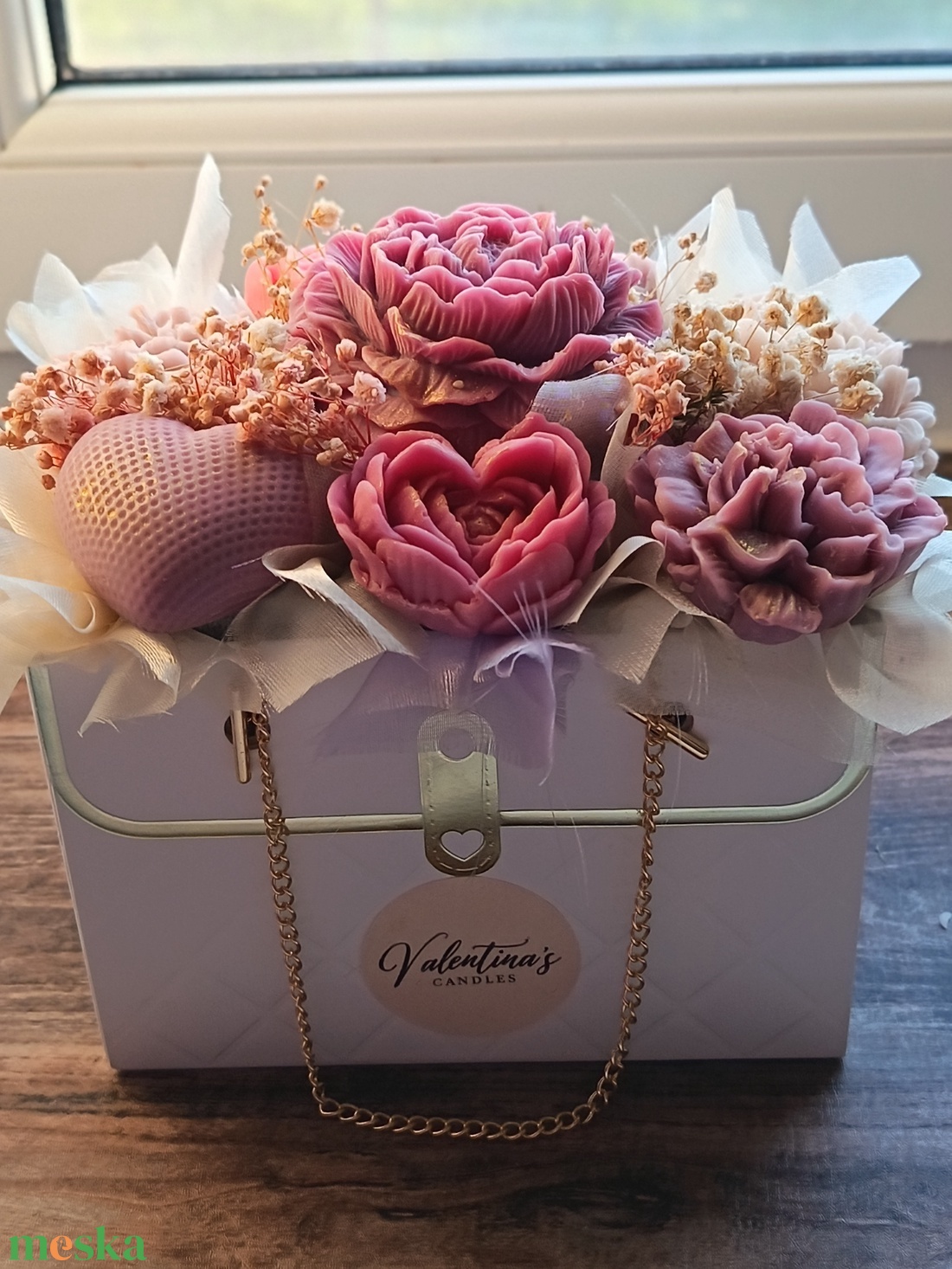 Örök virágbox - otthon & életmód - virágdekoráció - virágok - virágbox - Meska.hu