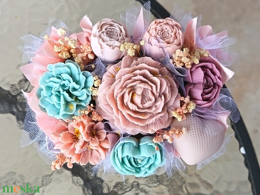 Örök virágbox - otthon & életmód - virágdekoráció - virágok - virágbox - Meska.hu