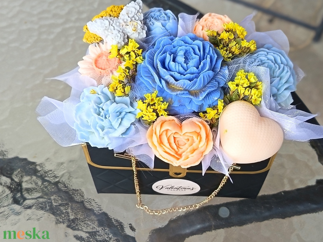 Örök virágbox - otthon & életmód - virágdekoráció - virágok - virágbox - Meska.hu