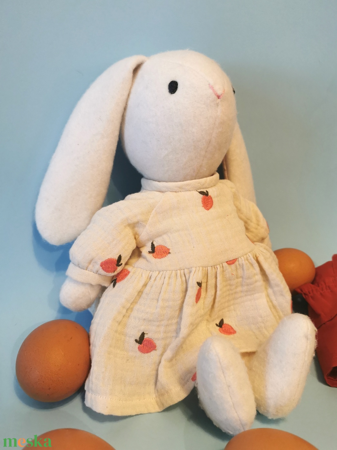 Öltöztethető baba, pihe-puha, nagy Nyuszi Mama, pici Zsebnyuszival - játék & sport - plüssállat & játékfigura - nyuszi - Meska.hu