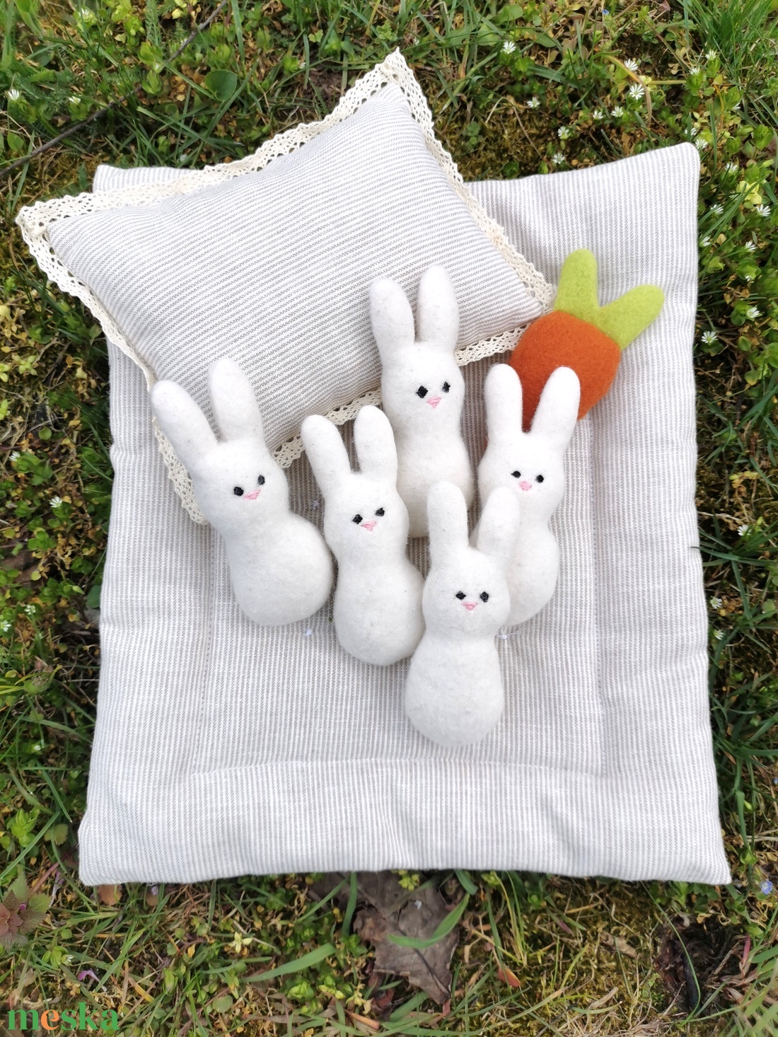 5 db pihe-puha Baba nyuszi, 10 cm - játék & sport - plüssállat & játékfigura - nyuszi - Meska.hu