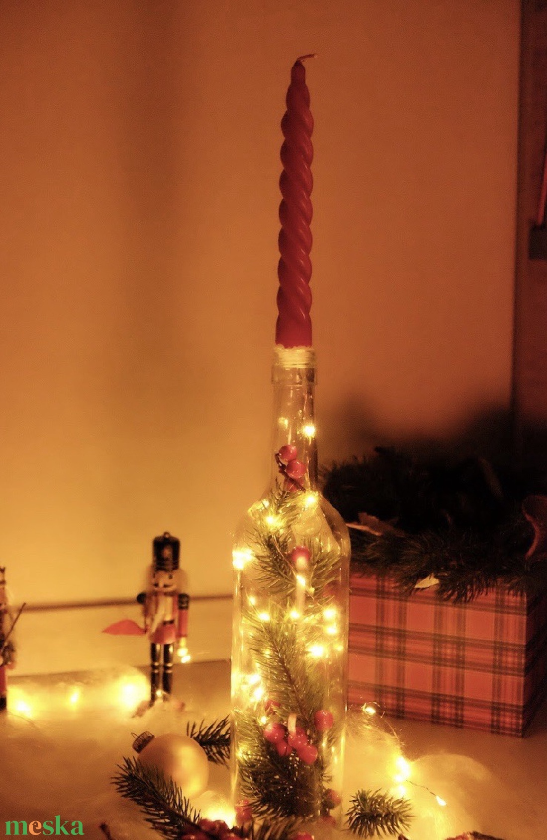 Karácsonyi asztaldísz - karácsony - adventi díszek - adventi asztaldísz - Meska.hu