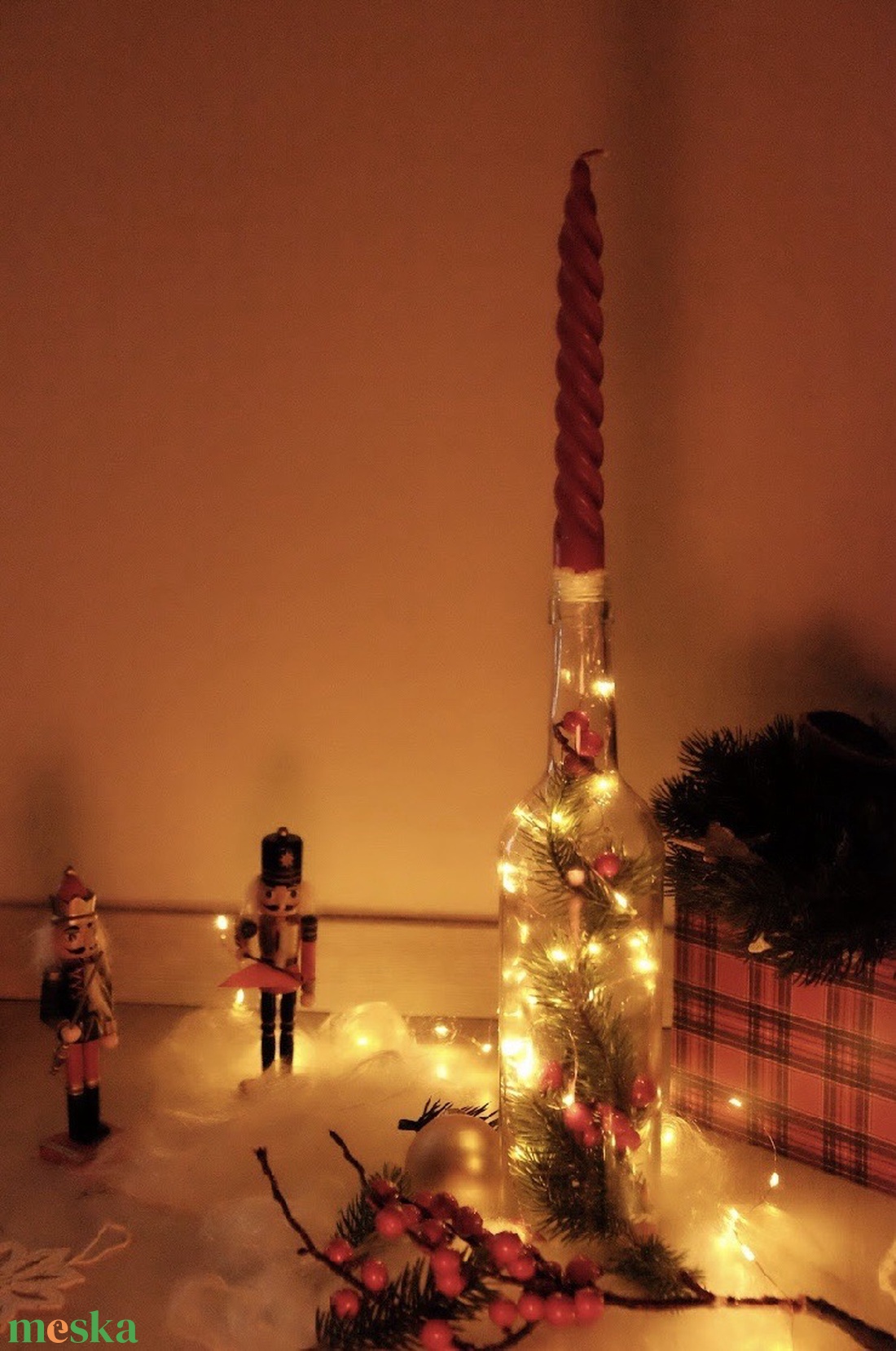 Karácsonyi asztaldísz - karácsony - adventi díszek - adventi asztaldísz - Meska.hu