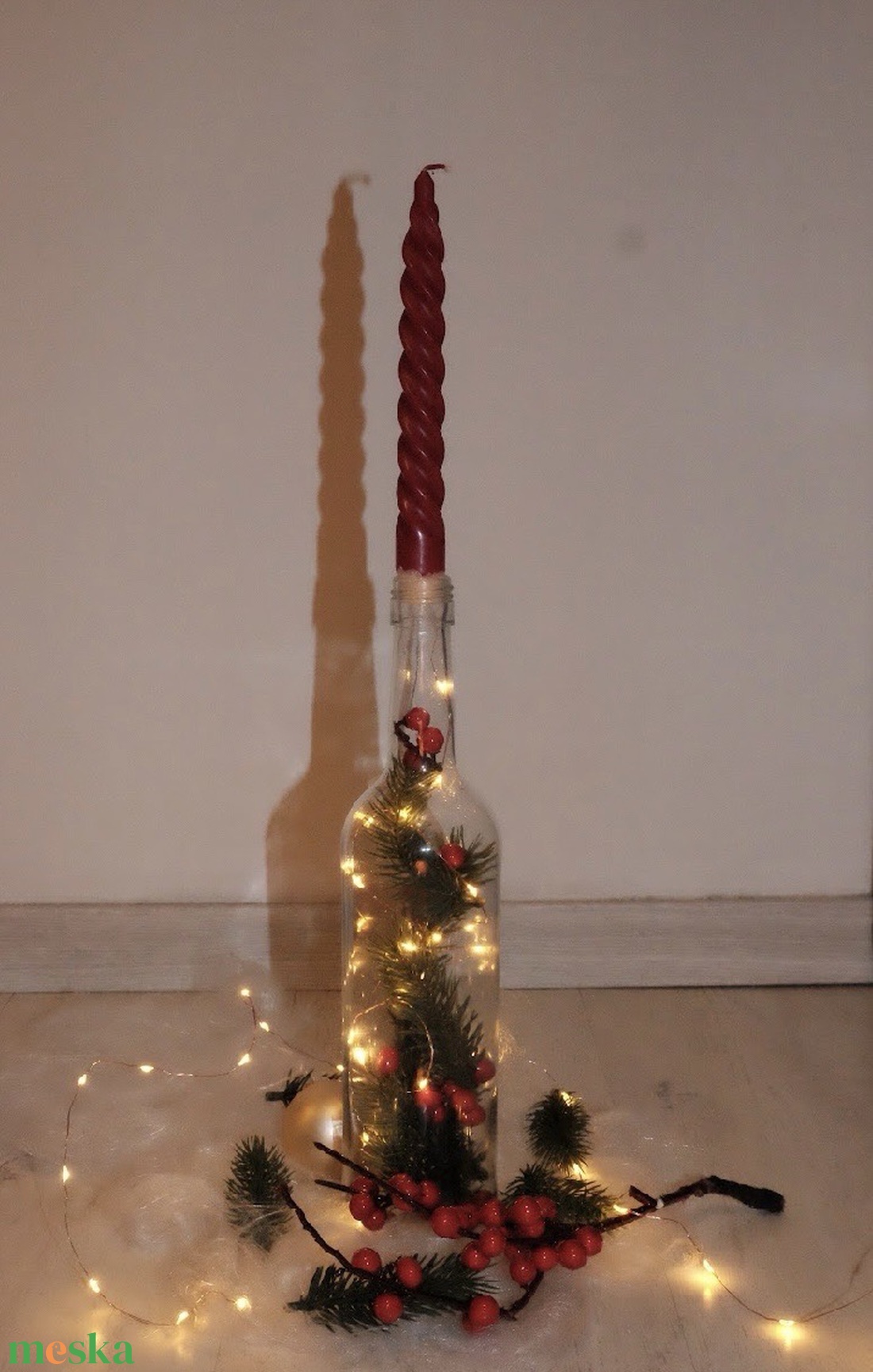 Karácsonyi asztaldísz - karácsony - adventi díszek - adventi asztaldísz - Meska.hu