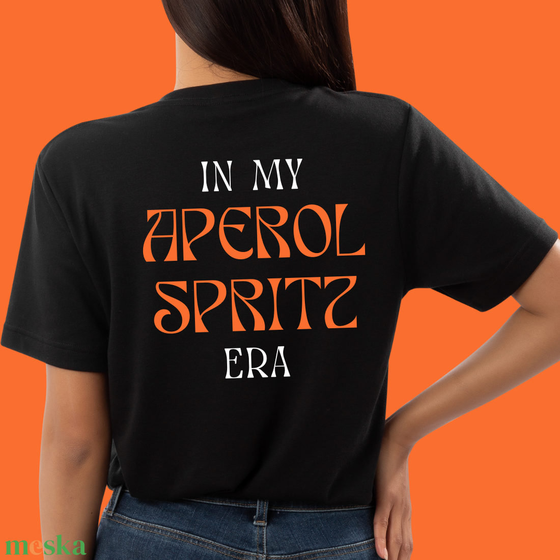 Aperol Spritz póló (elől-hátul mintás) - ruha & divat - női ruha - póló, felső - Meska.hu Aperol Spritz póló (elől-hátul mintás) - ruha & divat - női ruha - póló, felső - Meska.hu