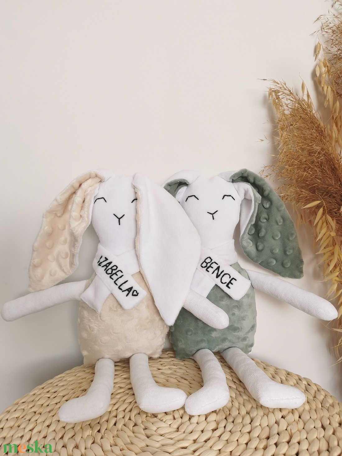 Névreszóló Plüss nyuszi - játék & sport - plüssállat & játékfigura - nyuszi - Meska.hu