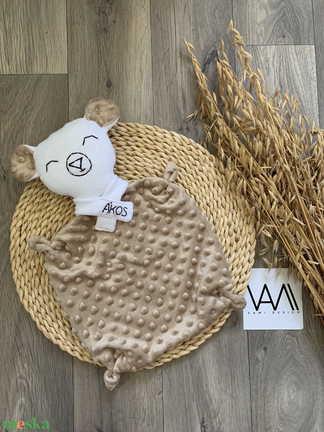 Új VAMI Design névre szóló szundi maci  - baba - mama - baba játékok - szundikendő, alvóka - Meska.hu