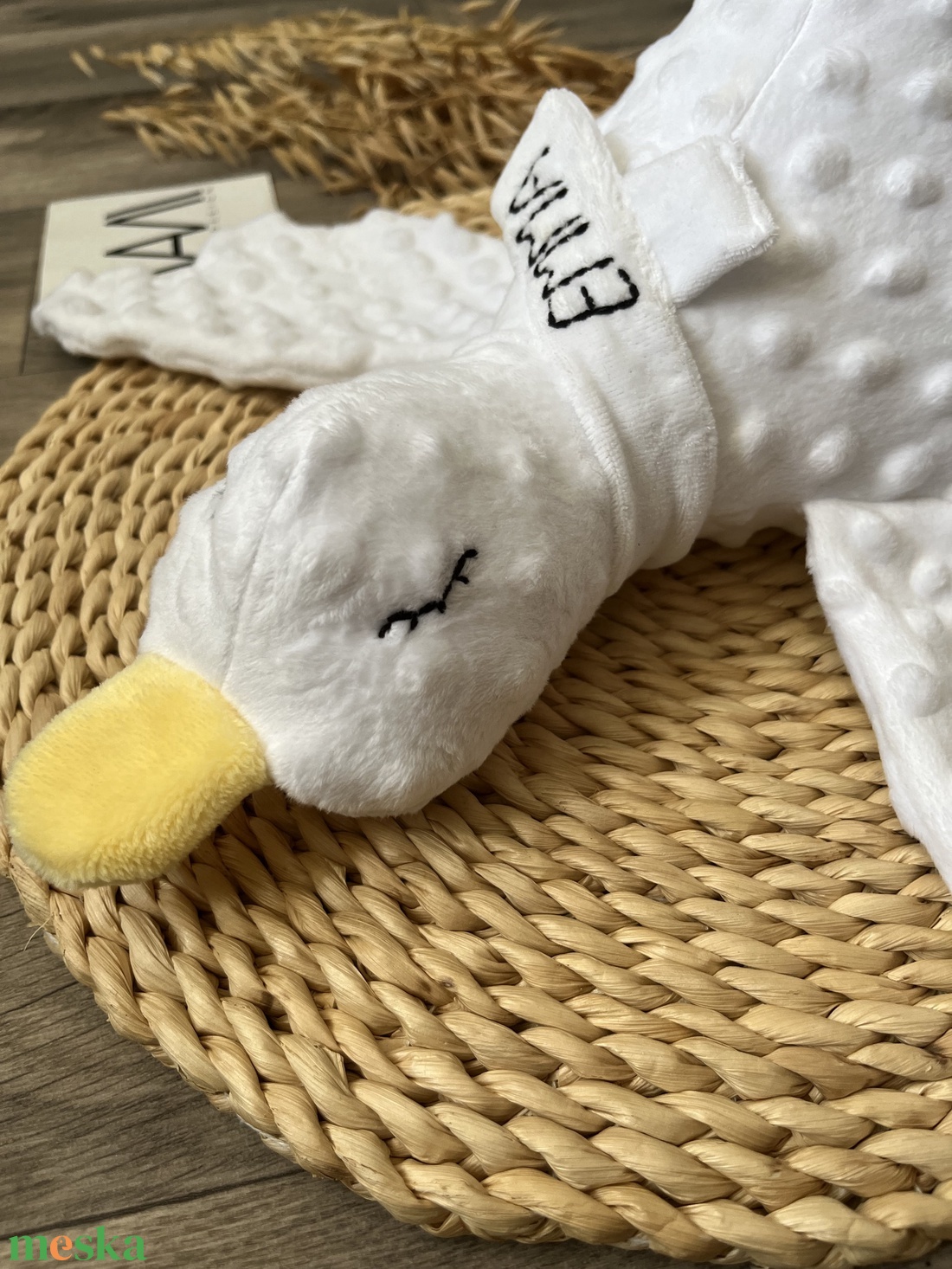 Névre szóló ölelő plüss liba - baba - mama - baba játékok - szundikendő, alvóka - Meska.hu