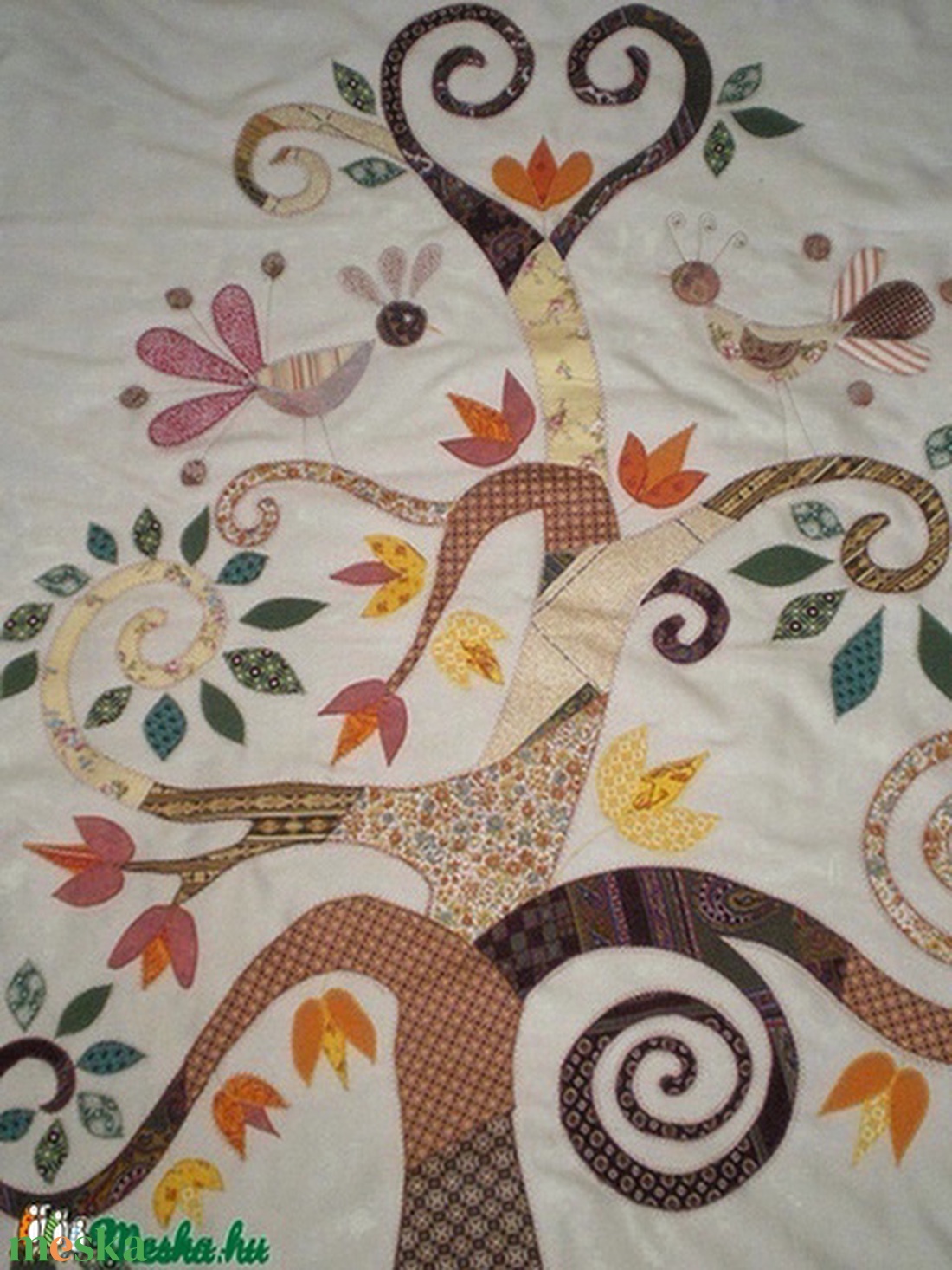 Életfás falikép 120 x 150 cm - művészet - textilkép - egyéb - Meska.hu