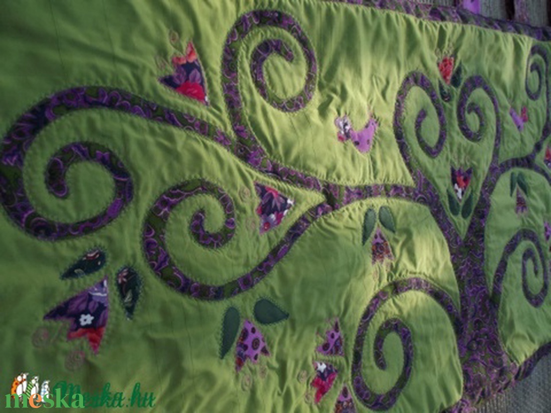 Indás-madaras falvédő 170 x 70 cm - - Meska.hu Indás-madaras falvédő 170 x 70 cm - - Meska.hu