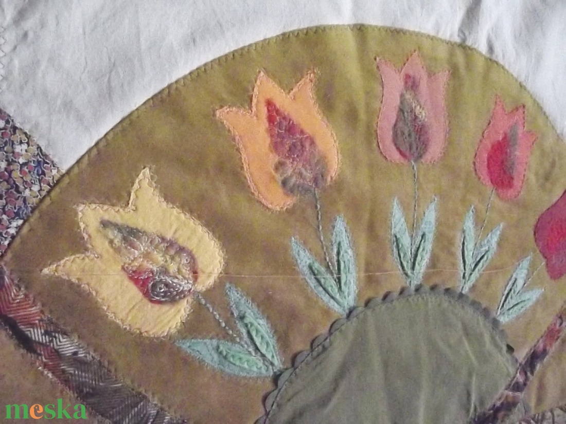 Falikép szarvasokkal, tulipánokkal 150 x 100 cm - - Meska.hu Falikép szarvasokkal, tulipánokkal 150 x 100 cm - - Meska.hu