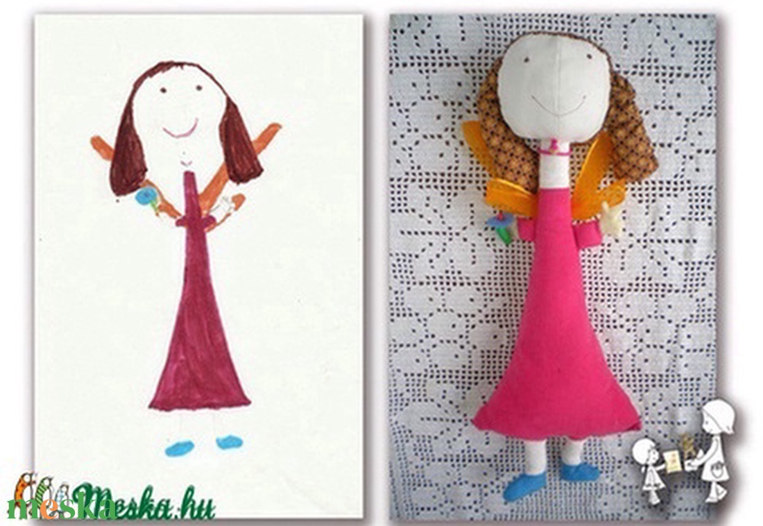 Figura gyermekrajz alapján - játék & sport - plüssállat & játékfigura - más figura - Meska.hu Figura gyermekrajz alapján - játék & sport - plüssállat & játékfigura - más figura - Meska.hu