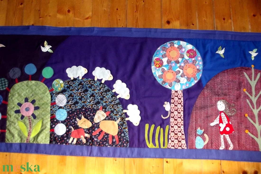 Manós falikép 160 x 70 cm - otthon & életmód - babaszoba, gyerekszoba - falvédő gyerekszobába - Meska.hu Manós falikép 160 x 70 cm - otthon & életmód - babaszoba, gyerekszoba - falvédő gyerekszobába - Meska.hu