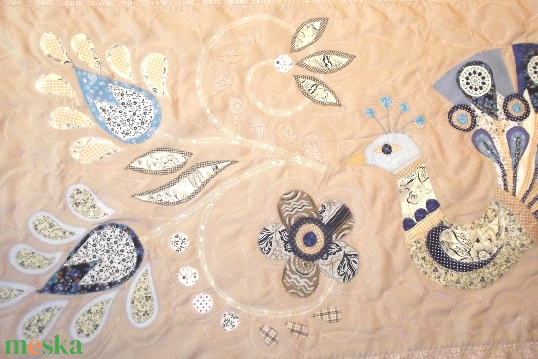 Pávás falvédő 200 x 70 cm - otthon & életmód - lakástextil - falvédő - Meska.hu Pávás falvédő 200 x 70 cm - otthon & életmód - lakástextil - falvédő - Meska.hu