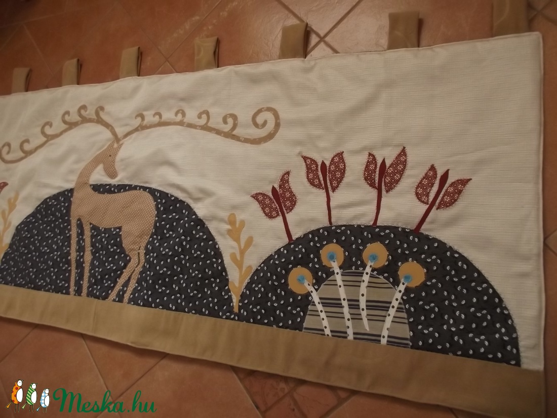 Falvédő szarvassal 200 x 70 cm - - Meska.hu Falvédő szarvassal 200 x 70 cm - - Meska.hu