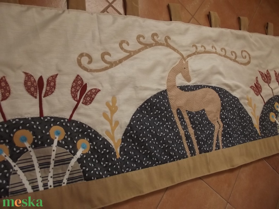 Falvédő szarvassal 200 x 70 cm - - Meska.hu Falvédő szarvassal 200 x 70 cm - - Meska.hu