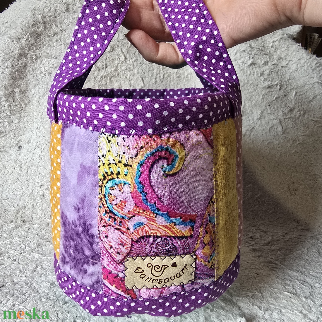 Henger alakú textil tároló fülekkel - táska & tok - bevásárlás & shopper táska - shopper, textiltáska, szatyor - Meska.hu Henger alakú textil tároló fülekkel - táska & tok - bevásárlás & shopper táska - shopper, textiltáska, szatyor - Meska.hu