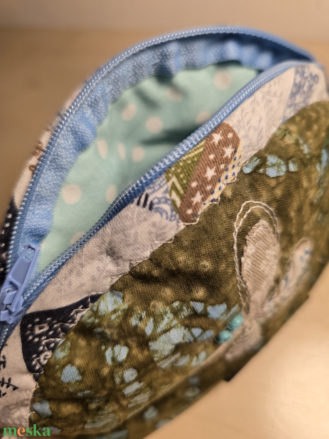 Szitakötős, batikolt mintás neszesszer - táska & tok - neszesszer - Meska.hu