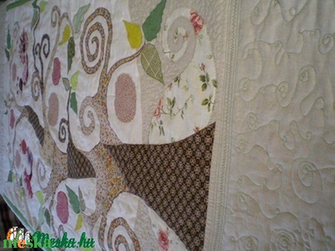 Életfás ágytakaró egyszemélyes ágyra -  - Meska.hu