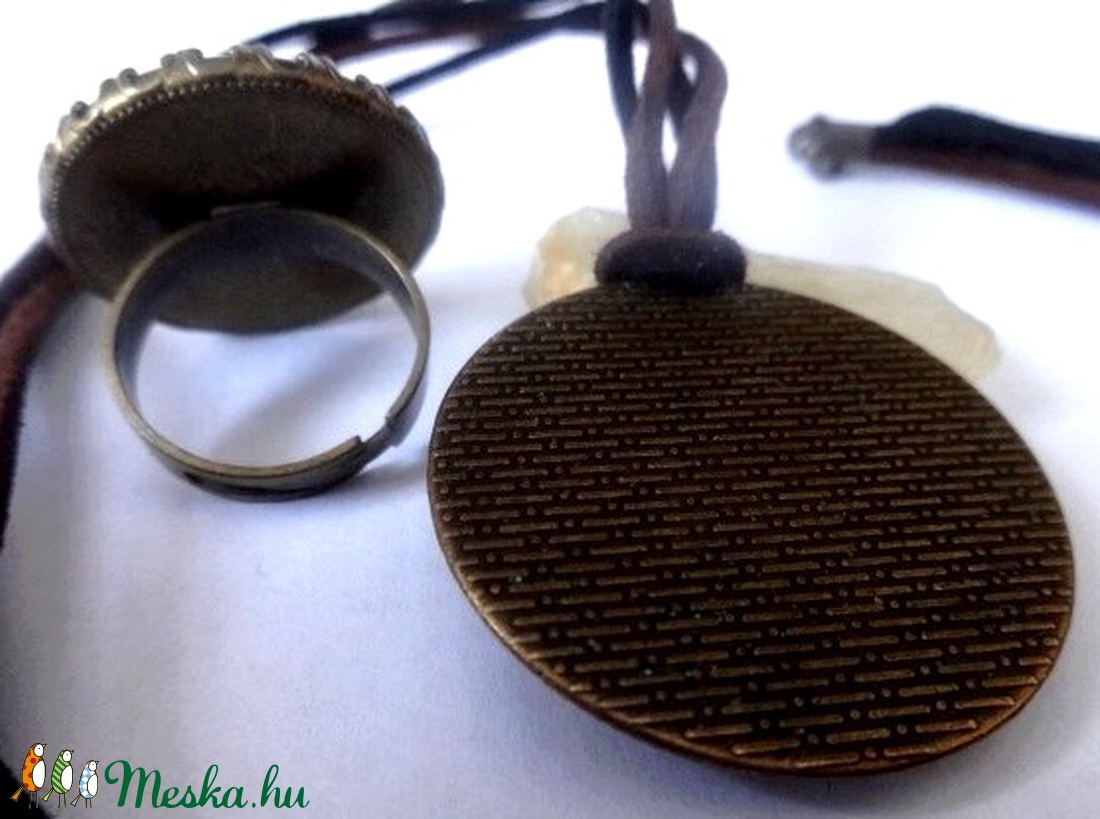 Zenemánia - elegáns nyaklánc és gyűrű - - Meska.hu Zenemánia - elegáns nyaklánc és gyűrű - - Meska.hu