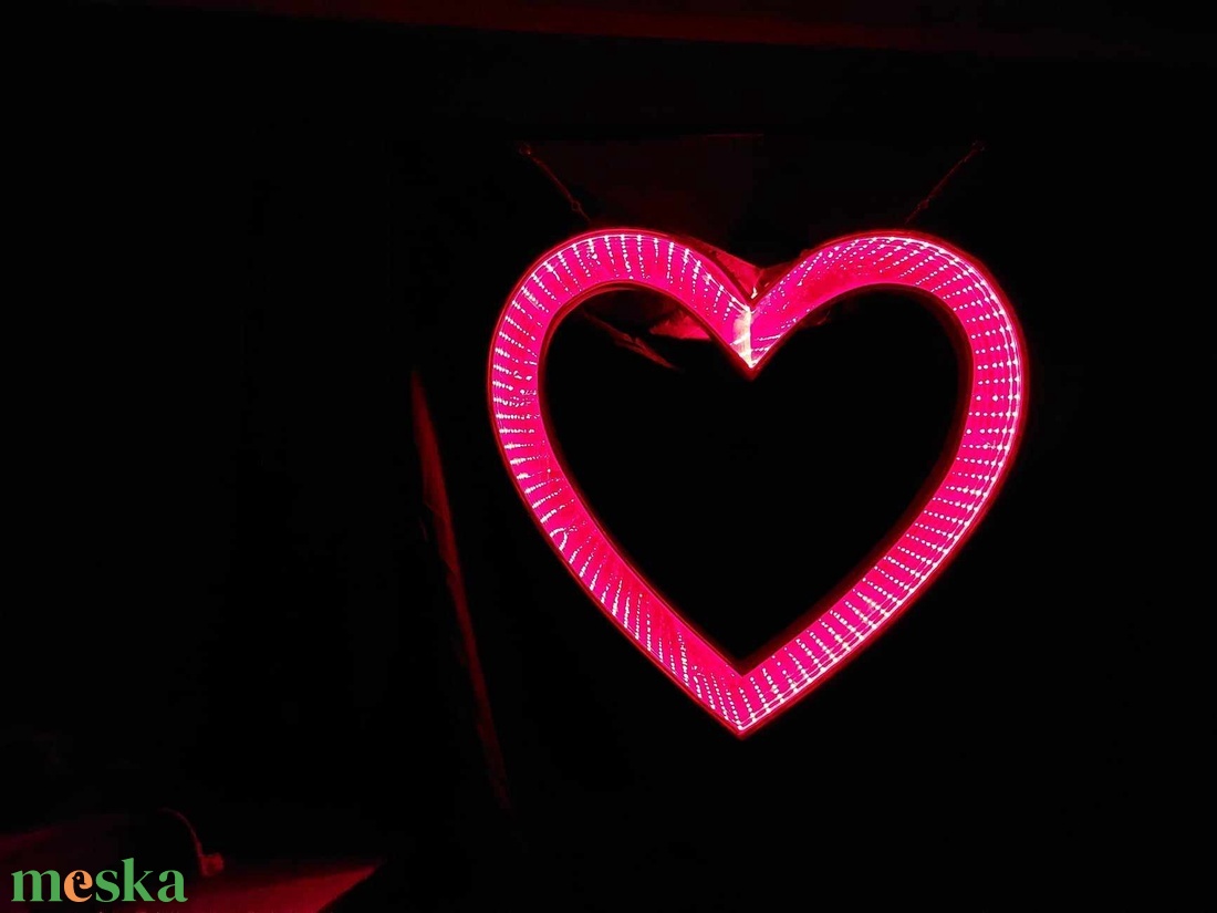 LED világító Szív dekoráció.  - esküvő - dekoráció - helyszíni dekor - Meska.hu