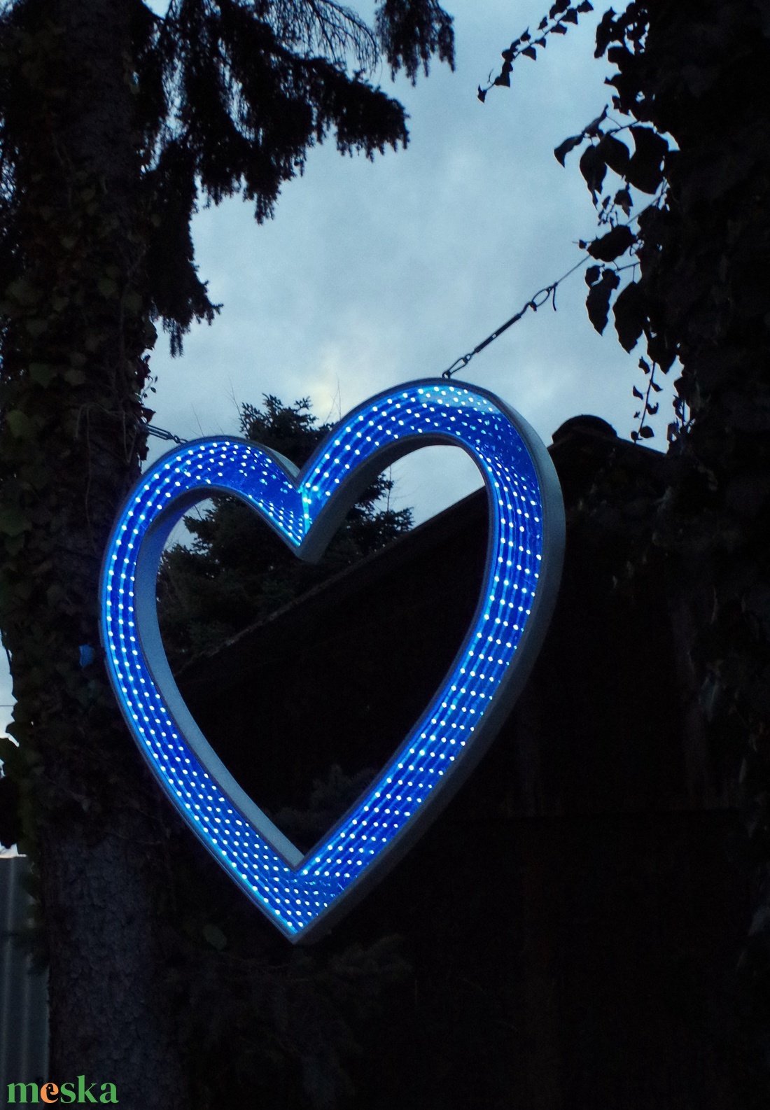 LED világító Szív dekoráció.  - esküvő - dekoráció - helyszíni dekor - Meska.hu