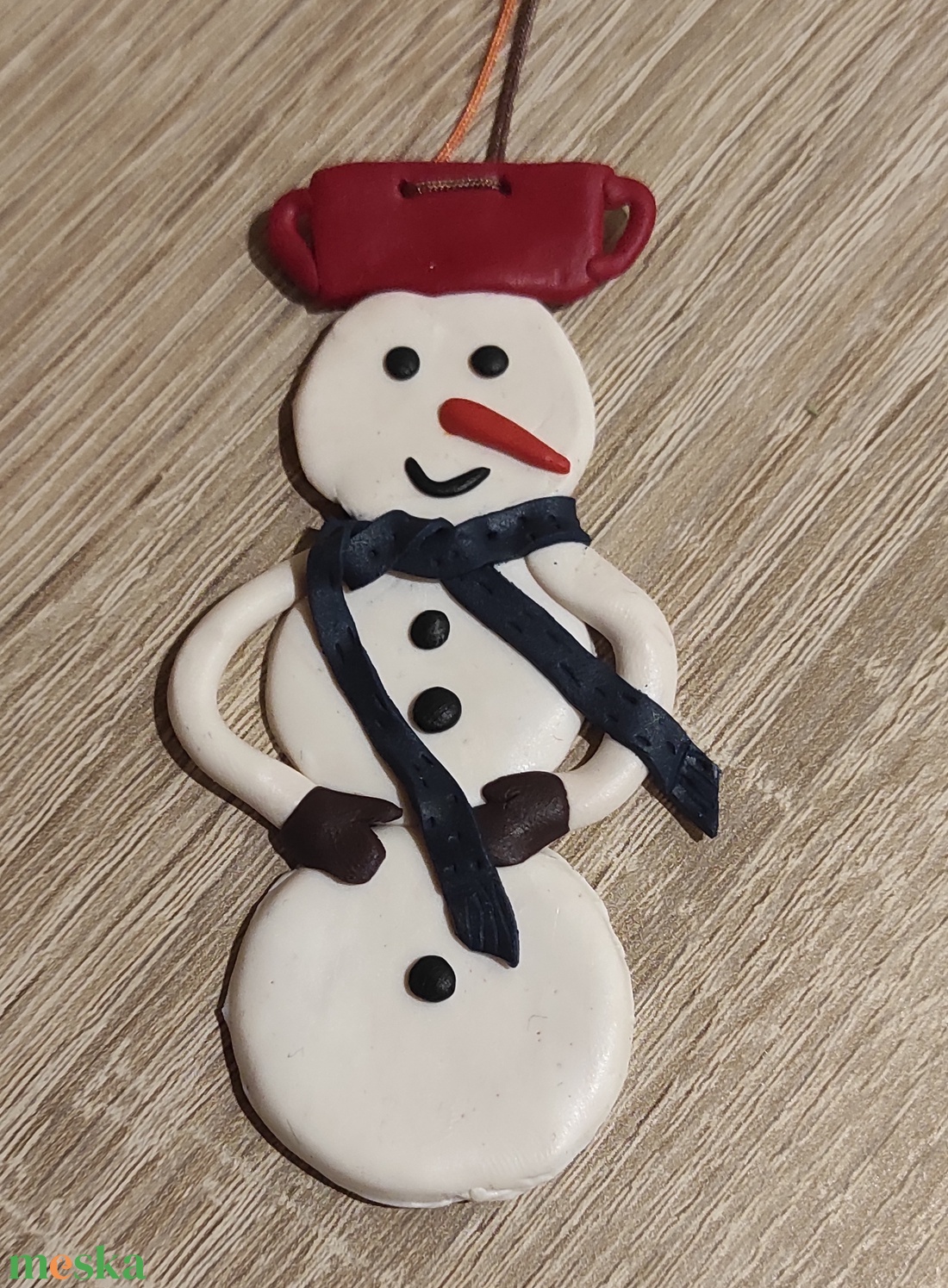 Hóember karácsonyfadísz - karácsony - karácsonyi lakásdekoráció - karácsonyfadíszek - Meska.hu