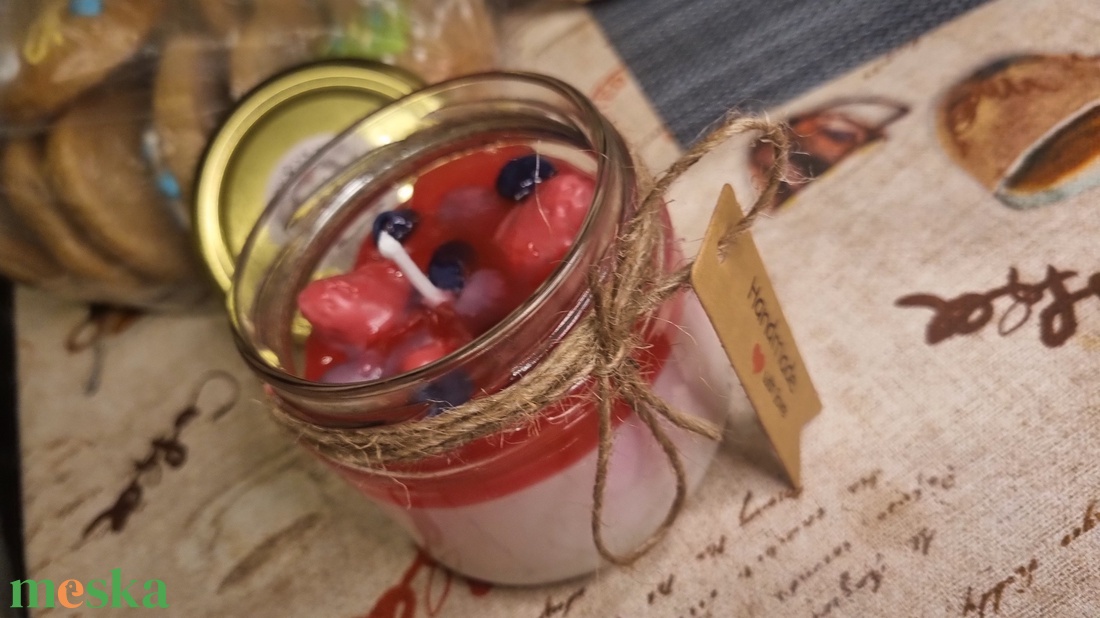 Krémjoghurt gyertya - otthon & életmód - gyertya, illat, aroma - gyertya - Meska.hu