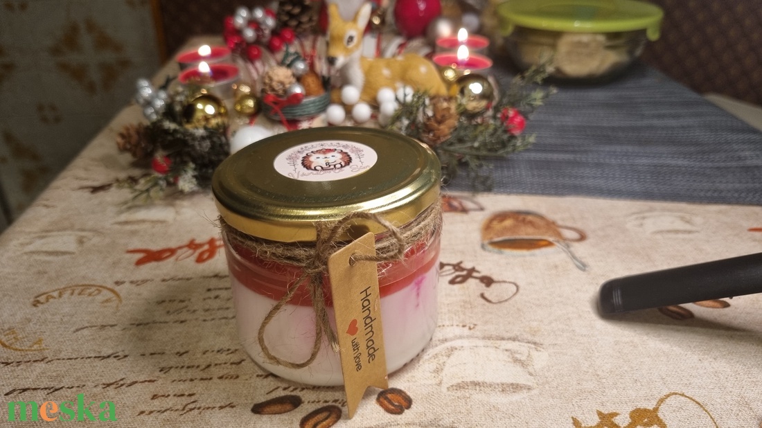 Krémjoghurt gyertya - otthon & életmód - gyertya, illat, aroma - gyertya - Meska.hu